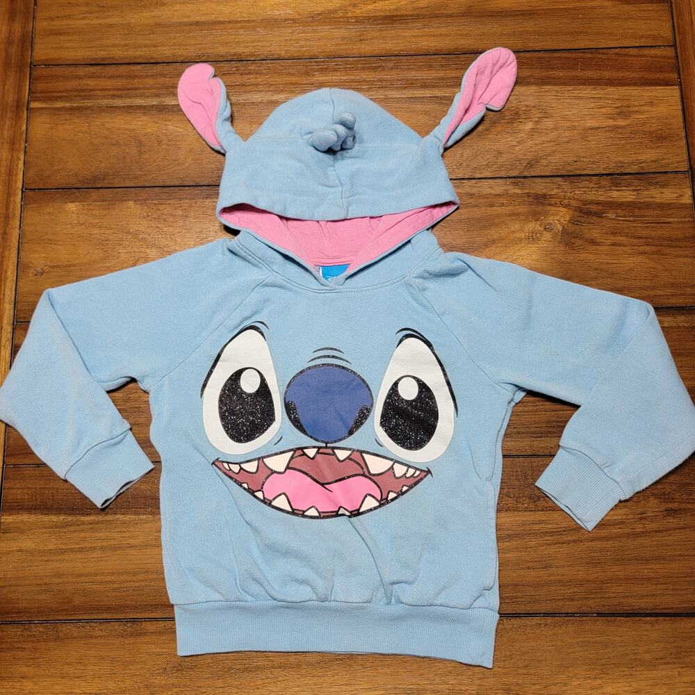 Disney Kids Stitch Pullover Hoodie - Size Small (6/6x)